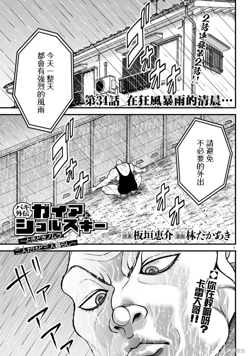 刃牙外传 盖亚与西科尔斯基 ~有时候是野村 虽为二人的三人生活~漫画34话