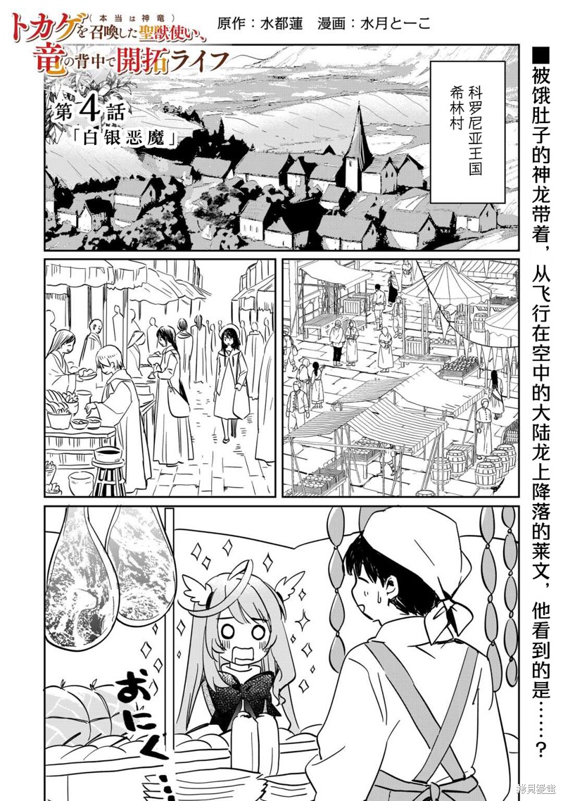召唤蜥蜴(其实是神龙)的圣兽使，在龙背上的开拓生活漫画04话