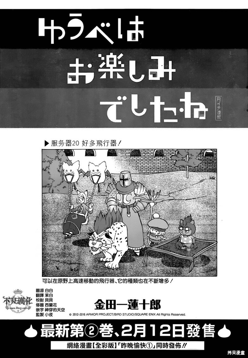 昨晚过得很愉快吧漫画20话